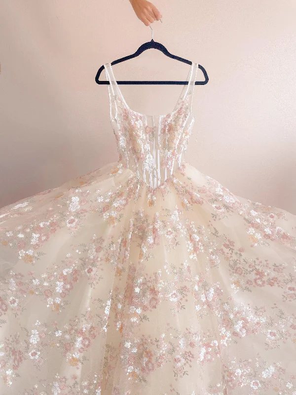 Ivory with pink