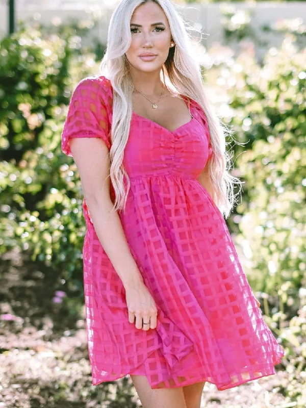 Pink Overlay Dress