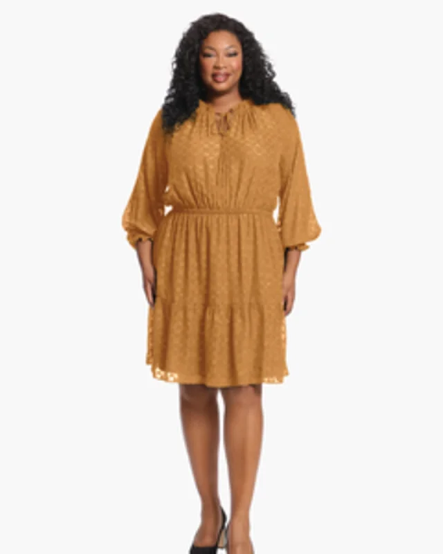Sammie Tie-Front Dress | gold