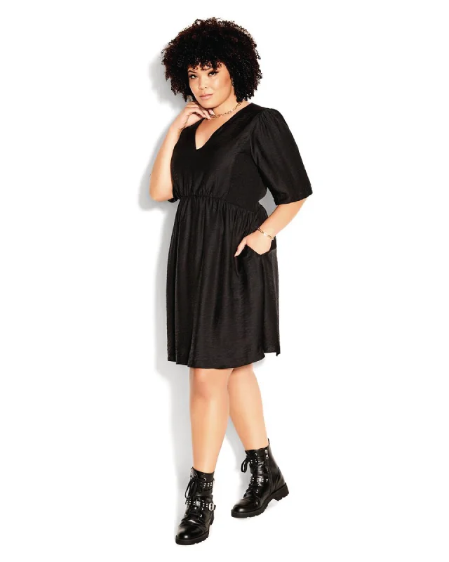 Urban Child Fit and Flare Dress | Black