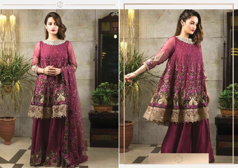 Beautiful chiffon dress dress By imrozia in majenda color Model#C 816