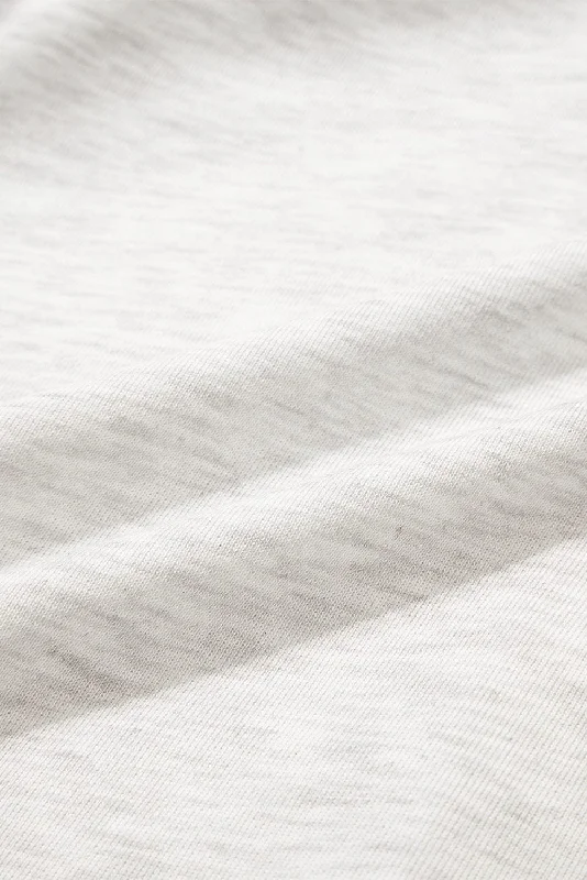 Light Grey Ruffle Detail Shift Dress