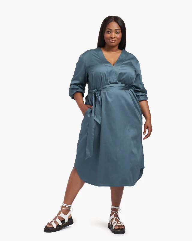 Sardinia Fine Cotton Dress | Teal