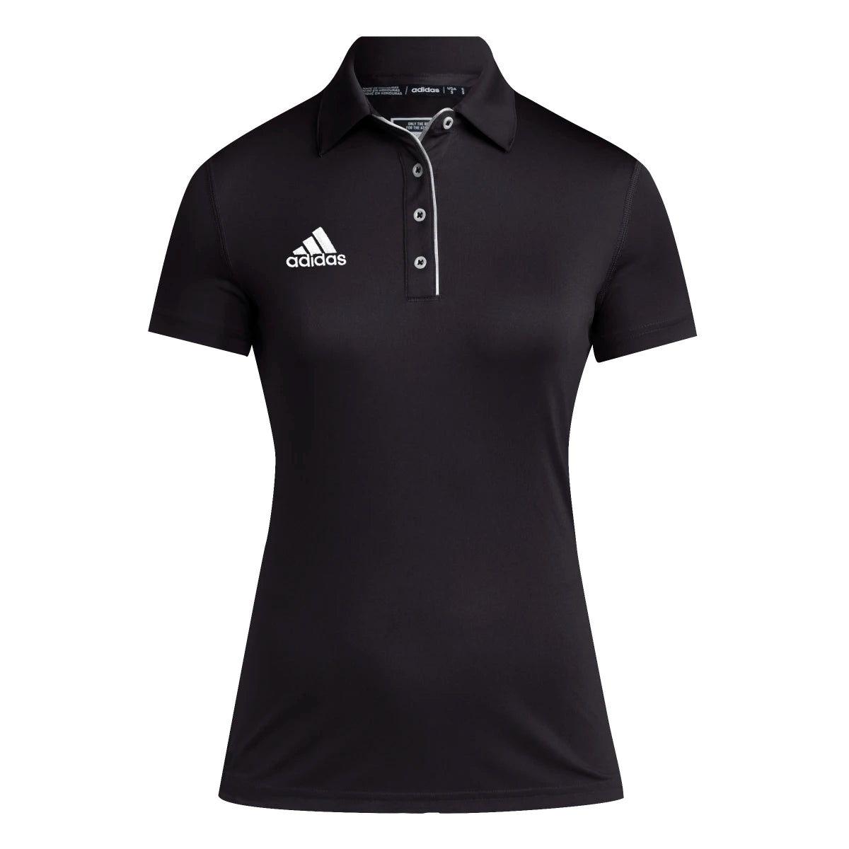 adidas Women's Short Sleeve Aeroready Polo Shirt Elegant Button-Down Short Shirt