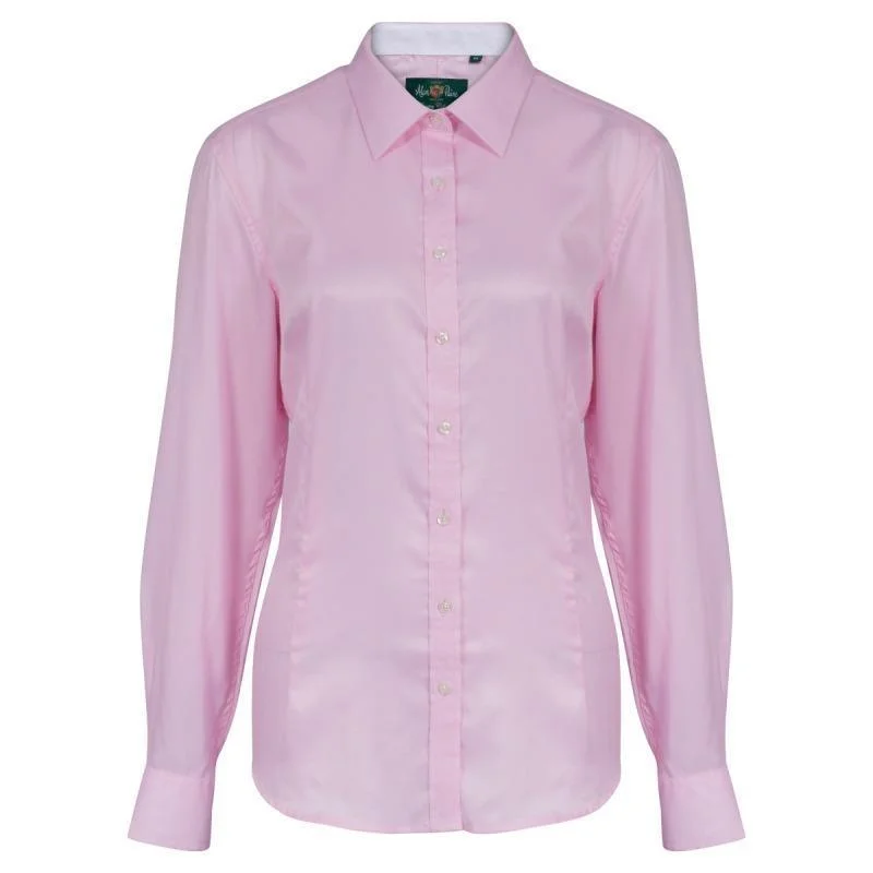 Alan Paine Ladies Bromford Shirt - Pink Stylish Round Neck Shirt