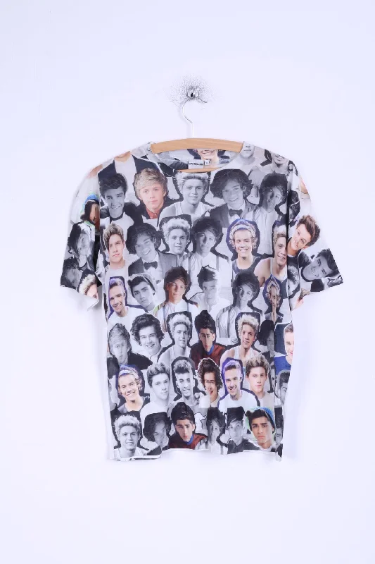 Atmosphere One Direction Womens 14 L Shirt Music band 1D Printed Comfortable Graphic Short Sleeve