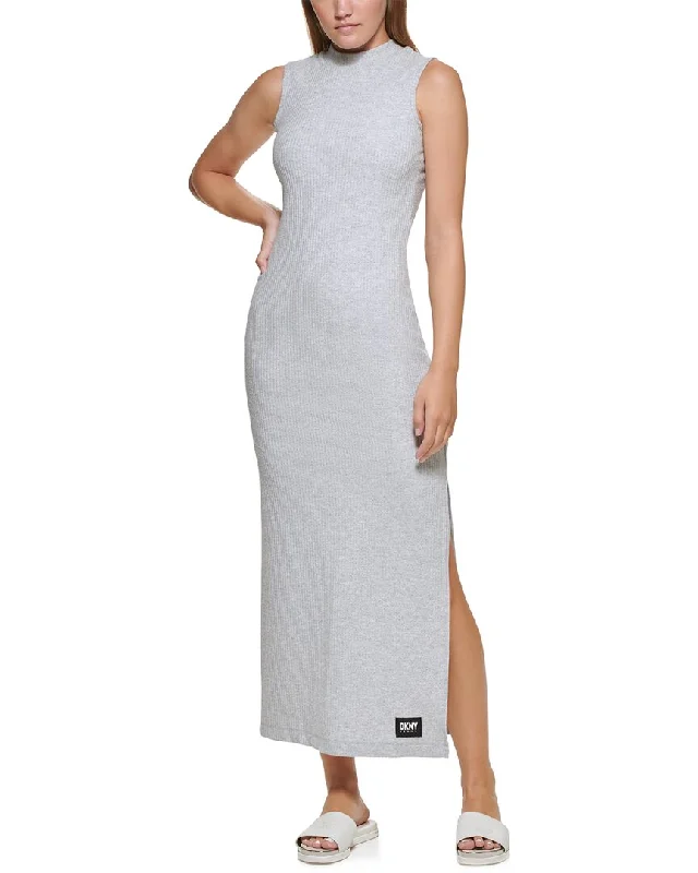 DKNY Midi Dress Stylish Color Block Midi Dress