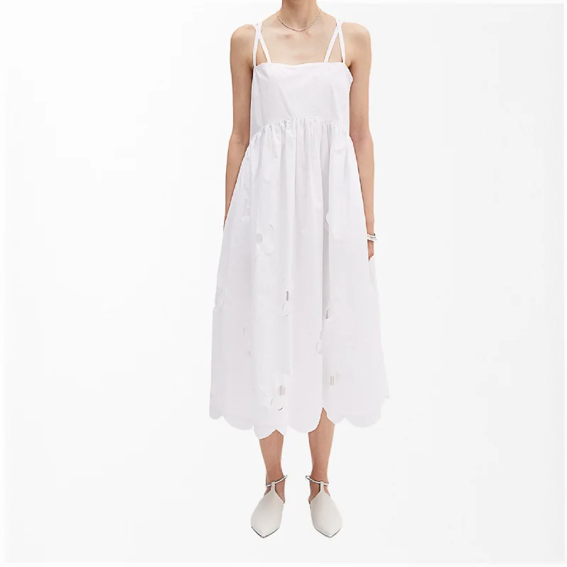 MEIMEIJ - COTTON MIDI DRESS Fashionable High-Neck Midi Dress