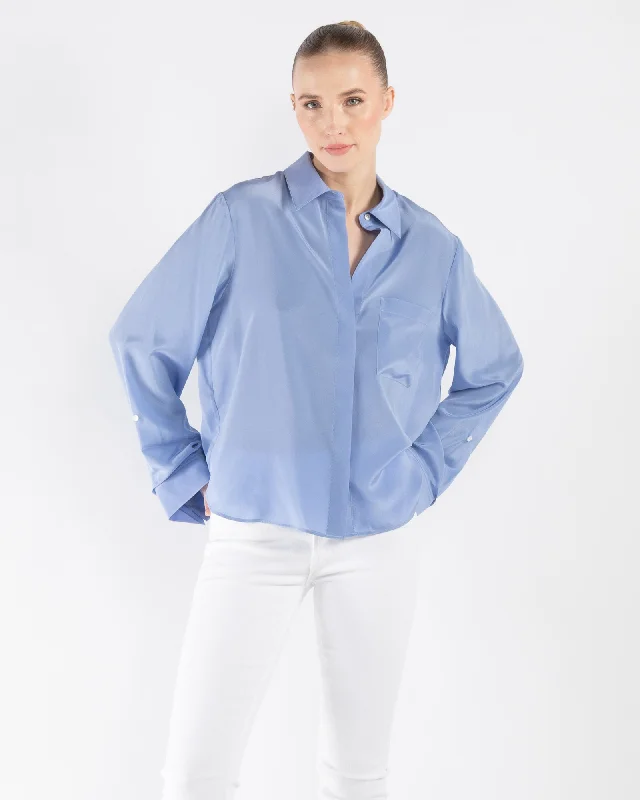 New Morning After Shirt Comfortable Peplum Short Shirt