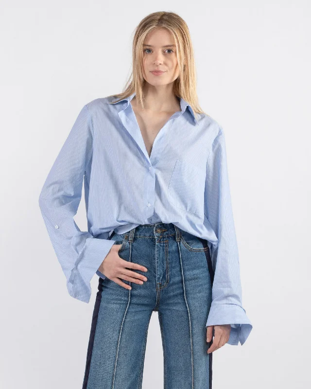 New Morning After Shirt Elegant Silk Short Shirt