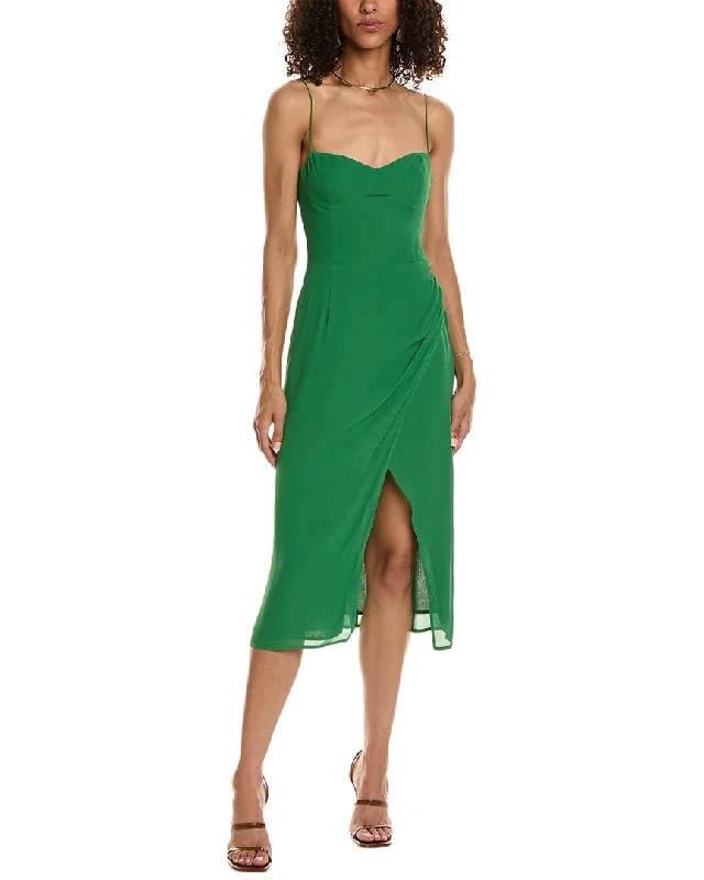 o.p.t. Emery Midi Dress Comfortable Draped Midi Dress