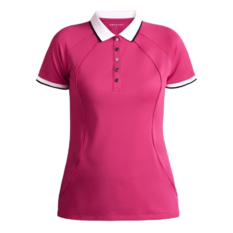 Rohnisch Ladies Poppy Golf Polo Shirt 110393 Relaxed Fit Short Blouse