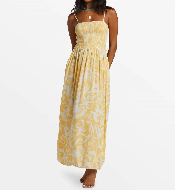 Sunspell Midi Dress In Brighter Days Fashionable Fitted Midi Dress