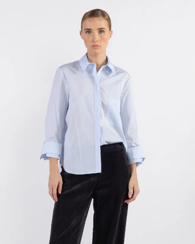 The Boyfriend Shirt Elegant Off-Shoulder Short Shirt