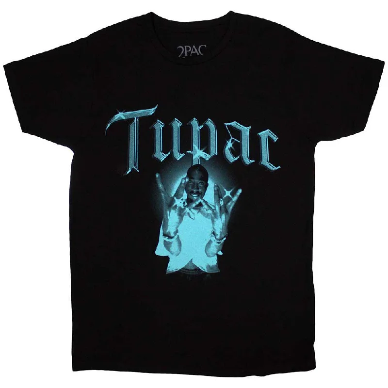 Tupac | Official Band T-Shirt | West Side Collared Crew Neck Turtle Neck
