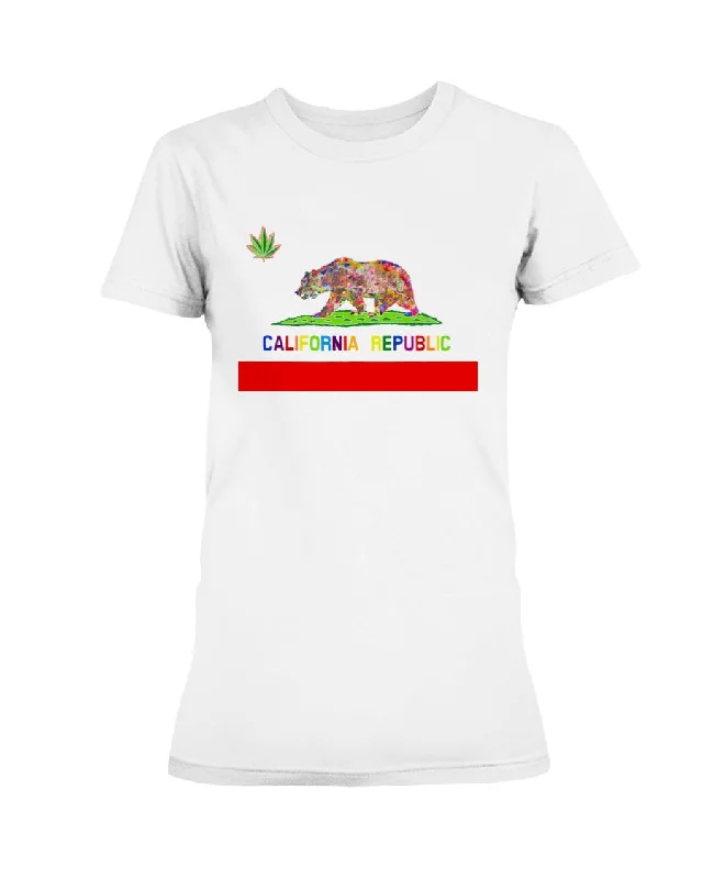 California Love - Missy T-Shirt Chenille Blend Fleece Blend Nylon Blend