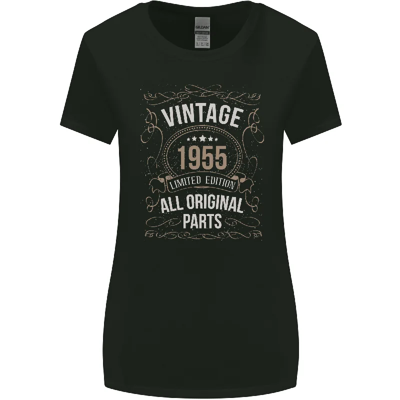 68th Birthday Limited Edition 1955 Womens Wider Cut T-Shirt Houndstooth Herringbone Solid 68th Birthday Limited Edition 1955 Womens Wider Cut T-Shirt Houndstooth Herringbone Solid