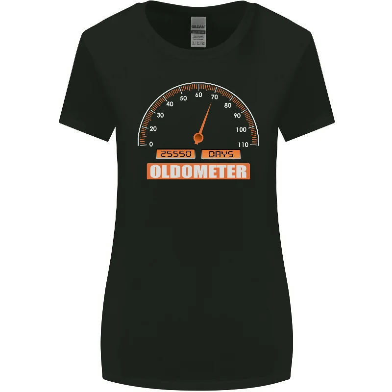 70th Birthday 70 Year Old Ageometer Funny Womens Wider Cut T-Shirt Machine Wash Dry Clean Hand Wash 70th Birthday 70 Year Old Ageometer Funny Womens Wider Cut T-Shirt Machine Wash Dry Clean Hand Wash