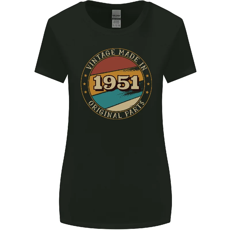 72nd Birthday Vintage Made In 1951 Womens Wider Cut T-Shirt Oversized T-Shirt Spandex breathable 72nd Birthday Vintage Made In 1951 Womens Wider Cut T-Shirt Oversized T-Shirt Spandex breathable
