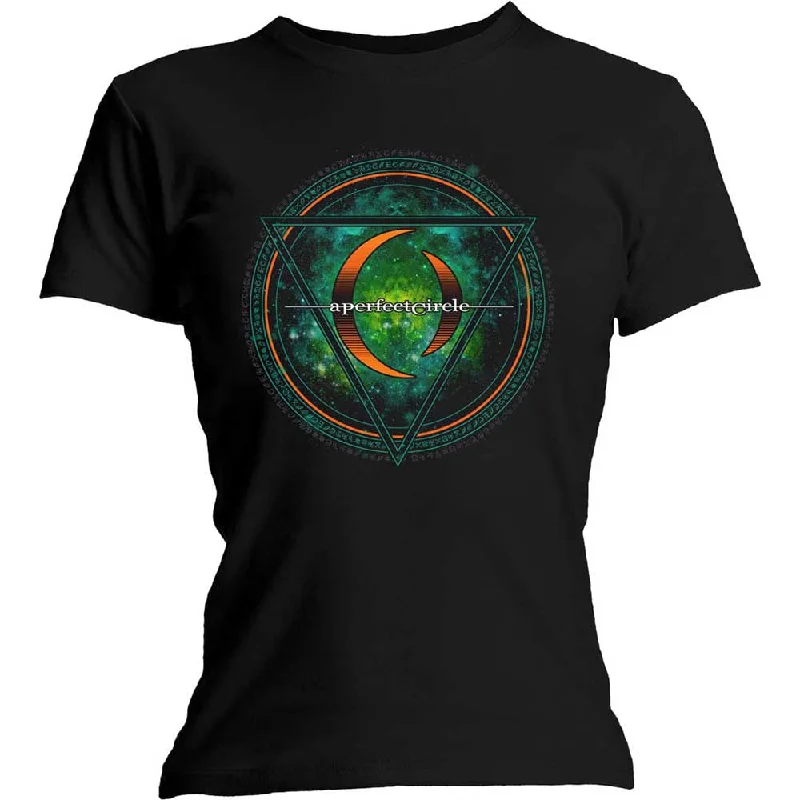 A Perfect Circle Ladies T-Shirt: Sigil Hooded Caped Shawl Collar