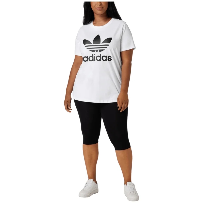 Adidas Womens Originals Adicolor Plus Size T-shirt Real Fur Shearling Chenille