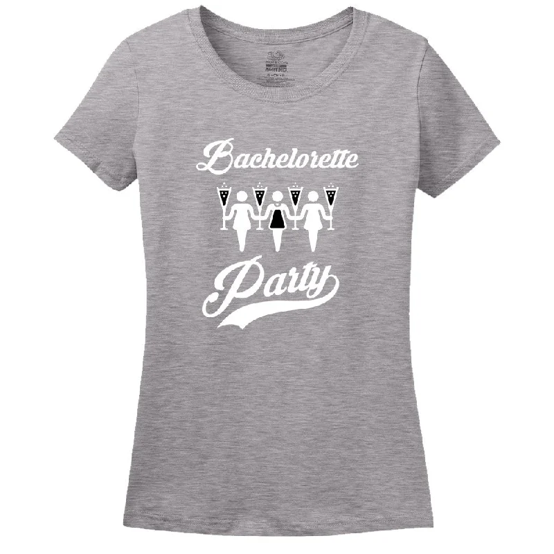 Bachelorette Party T-Shirt Boxy Fit Fitted Loose