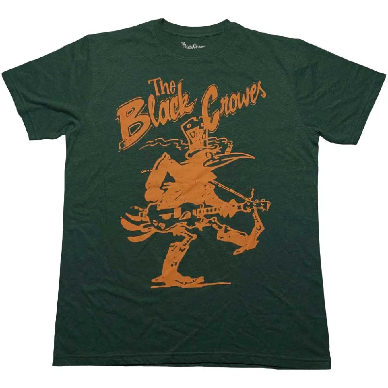 The Black Crowes | Official Band T-Shirt | Crowe Guitar Front Pockets Side Pockets Patch Pockets The Black Crowes | Official Band T-Shirt | Crowe Guitar Front Pockets Side Pockets Patch Pockets