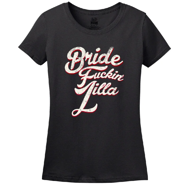 Bride Fu**** Zilla T-Shirt Zippered Front Buttoned Front Snap Front