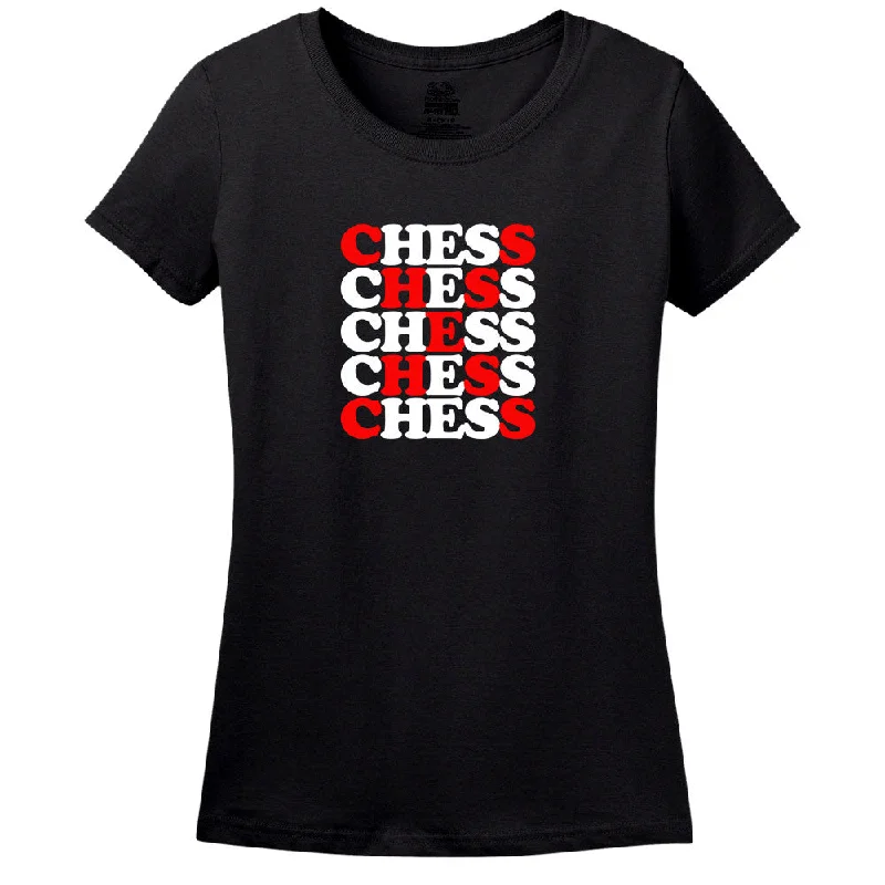 Chess Design - Women's Tee Houndstooth Herringbone Solid