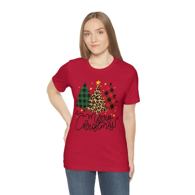 Christmas Tree Tshirt | Gifts for Her | BFF Gift | Women's T-shirt | Women Tshirt | Women Shirt | Unisex Jersey Short Sleeve Tee Modern Contemporary Chic