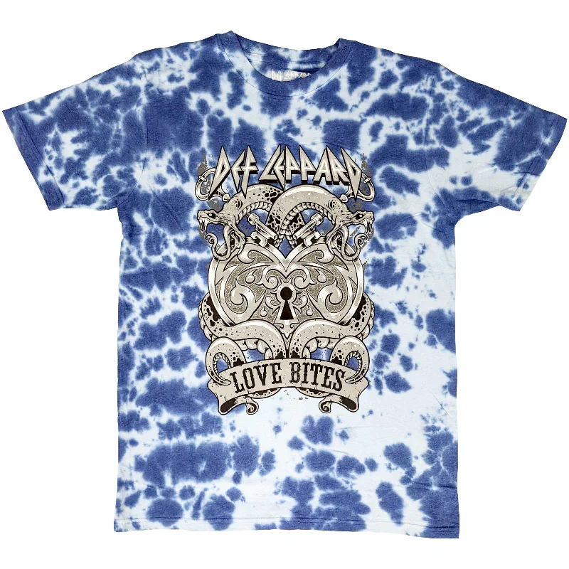 Def Leppard | Official Band T-Shirt | Love Bites (Wash Collection) Polka Dot Checkered Tartan Def Leppard | Official Band T-Shirt | Love Bites (Wash Collection) Polka Dot Checkered Tartan