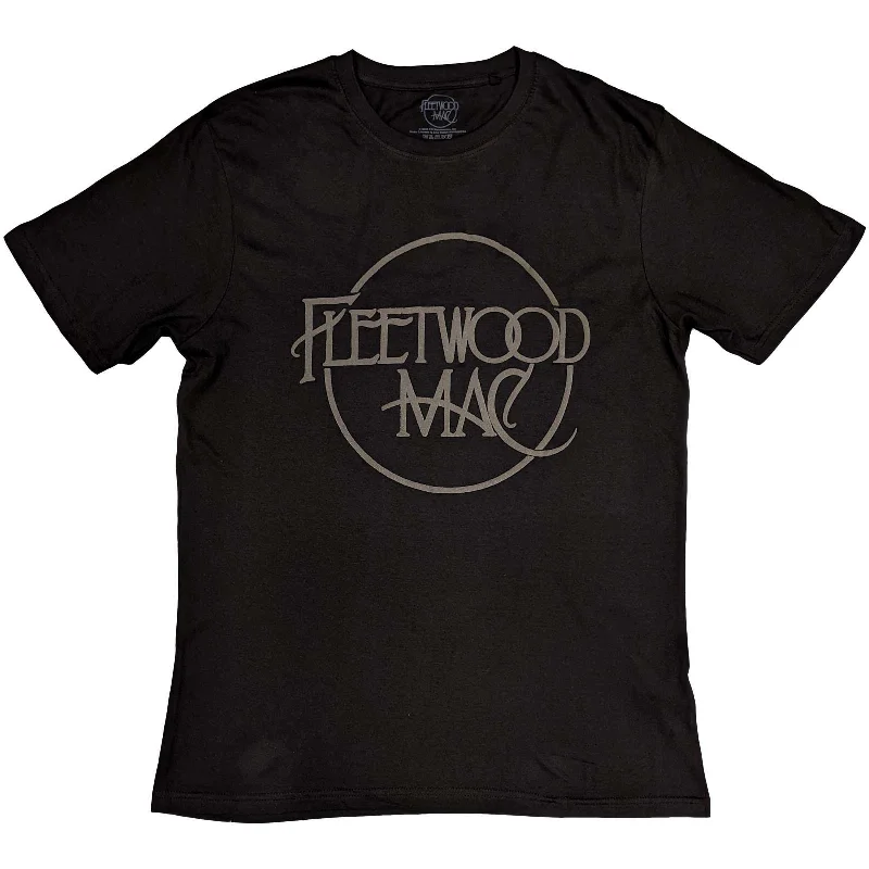 Fleetwood Mac | Official Band T-Shirt | Classic Logo (Hi-Build) Collared T-Shirt Boat Neck A-Line Fleetwood Mac | Official Band T-Shirt | Classic Logo (Hi-Build) Collared T-Shirt Boat Neck A-Line