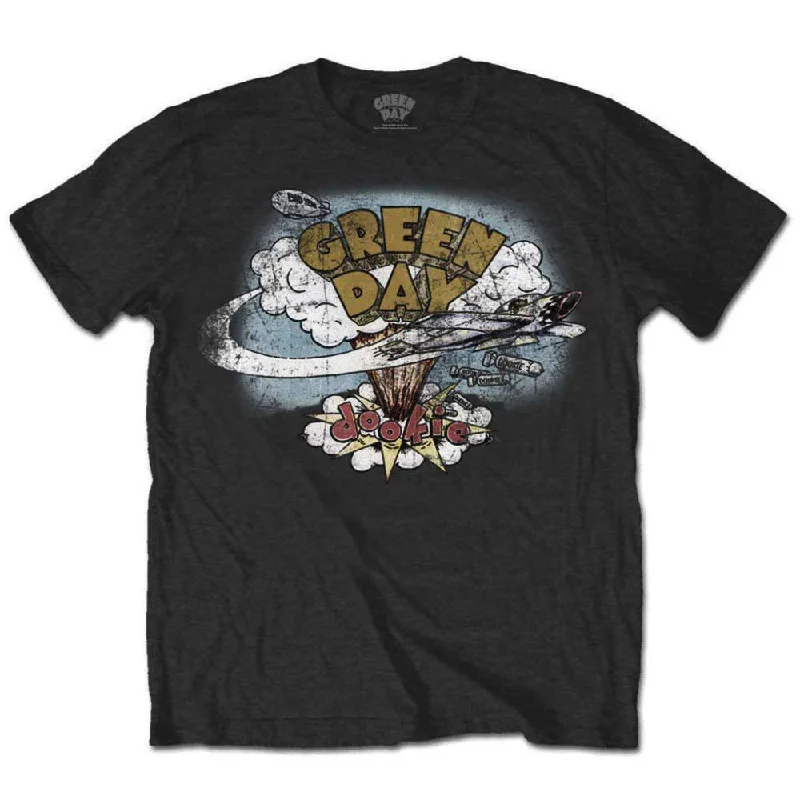 Green Day | Official Band T-shirt | Dookie Vintage Print Jacquard Patchwork