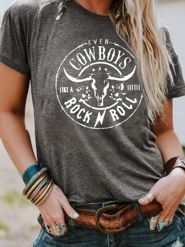Wild West Inspired Graphic Tee in Charcoal Gray Faux Fur Fabric Real Fur Fabric Shearling Fabric Wild West Inspired Graphic Tee in Charcoal Gray Faux Fur Fabric Real Fur Fabric Shearling Fabric