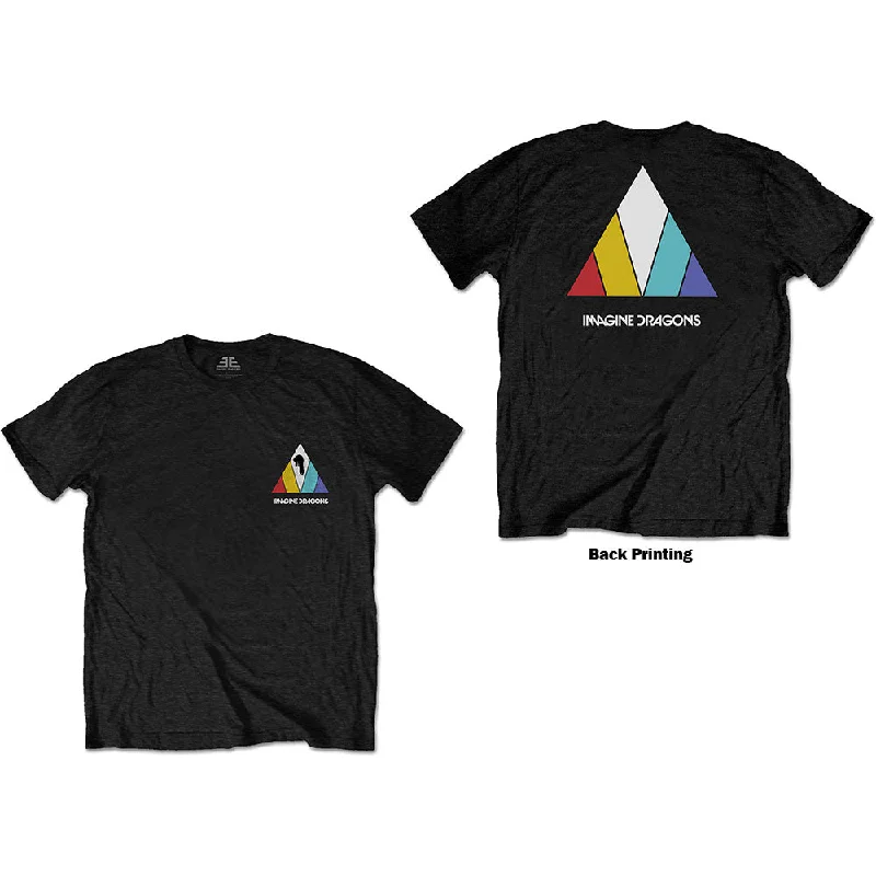 Imagine Dragons | Official Band T-Shirt | Evolve Logo (Back Print) Satin Blend Silk Blend Wool Blend