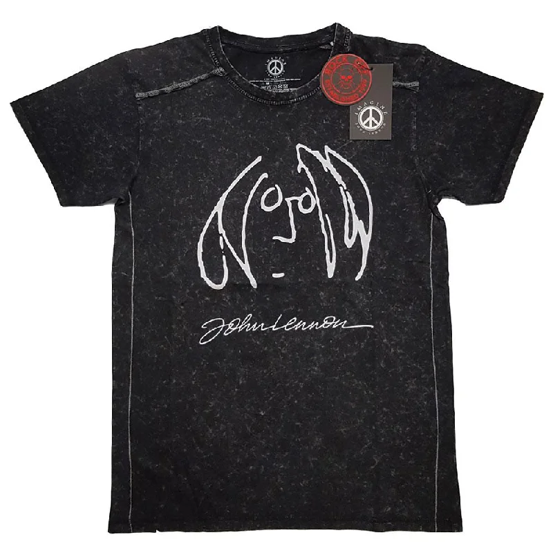 John Lennon Snow Wash T-Shirt: Self Portrait Chenille Blend Fleece Blend Nylon Blend John Lennon Snow Wash T-Shirt: Self Portrait Chenille Blend Fleece Blend Nylon Blend
