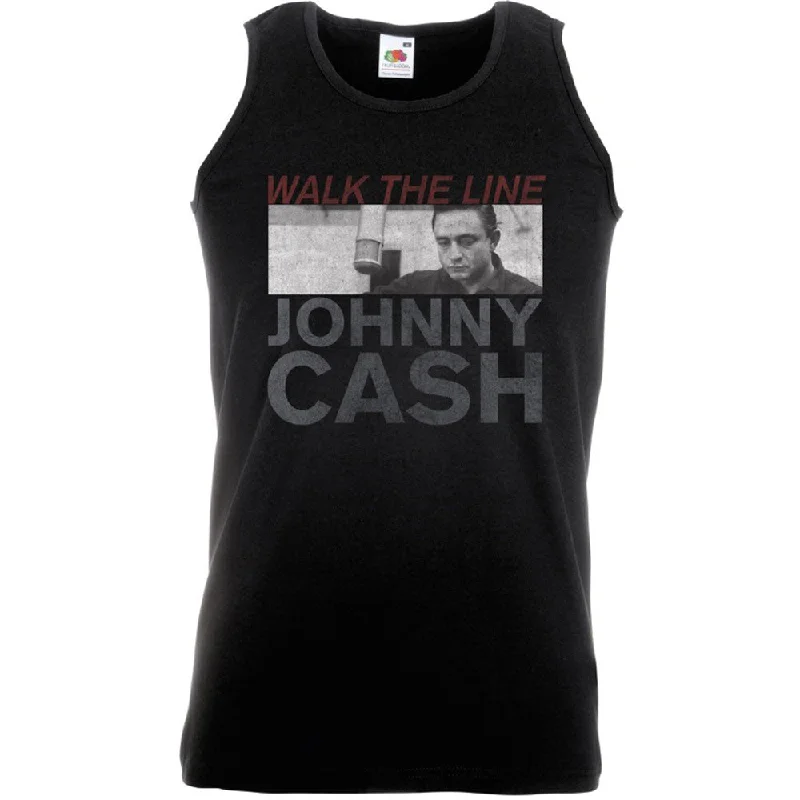 Johnny Cash Unisex Vest T-Shirt: Studio Shot Elegant Classic Vintage