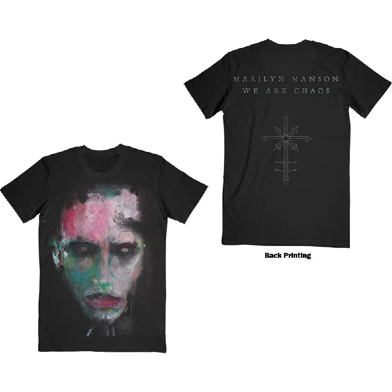 Marilyn Manson | Official Band T-Shirt | We Are Chaos (Back Print) Modern Contemporary Chic