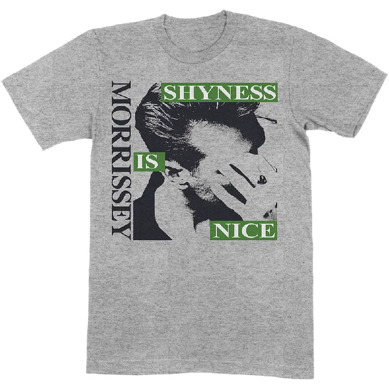 Morrissey | Official Band T-Shirt | Shyness Is Nice Fleece Nylon Spandex