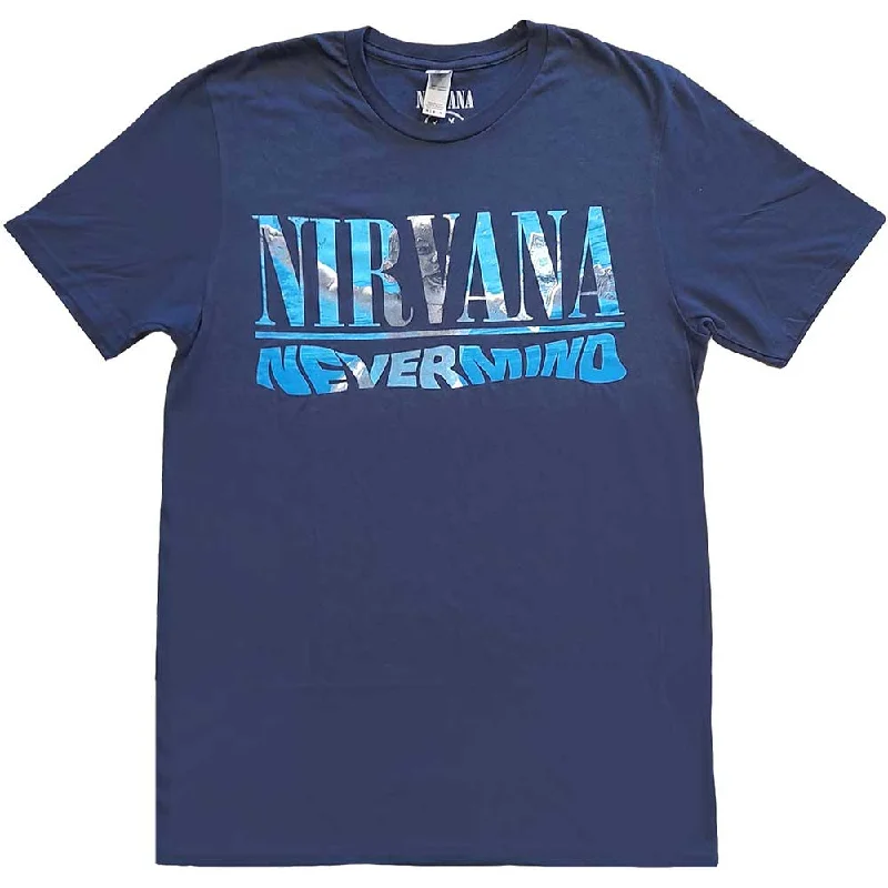 Nirvana | Official Band T-Shirt | Nevermind (Back Print) Real Fur Shearling Chenille