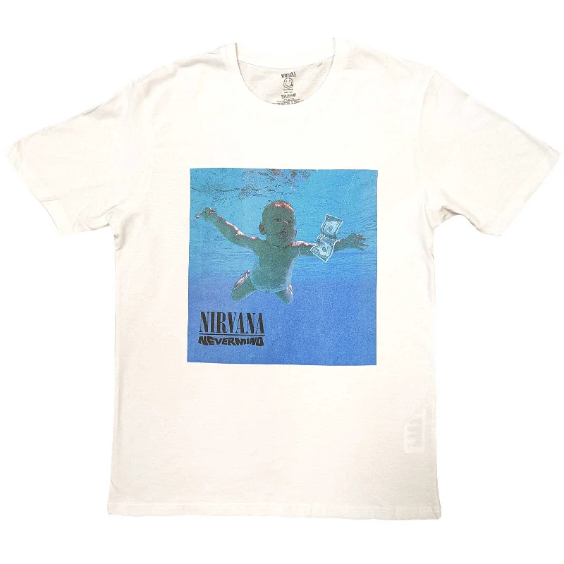 Nirvana | Official Band T-Shirt | Nevermind Album Fleece Fabric Down Fabric Feather Fabric Nirvana | Official Band T-Shirt | Nevermind Album Fleece Fabric Down Fabric Feather Fabric