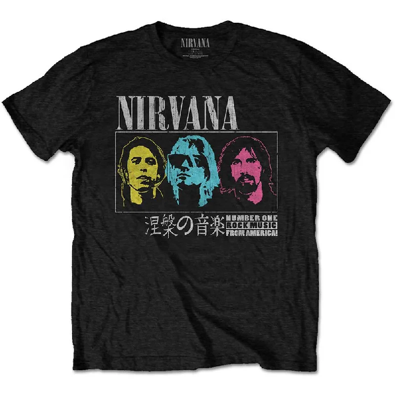 Nirvana | Official Band T-Shirt | Japan! Mesh Blend Leather Blend Suede Blend
