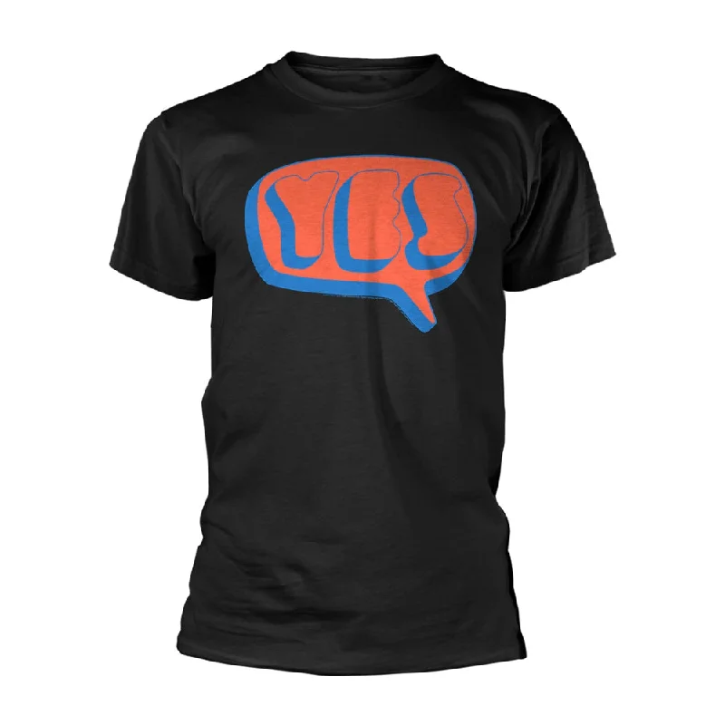 Yes Unisex T-shirt: Speech Bubble Logo V-Neck T-Shirt Long Sleeve Cotton