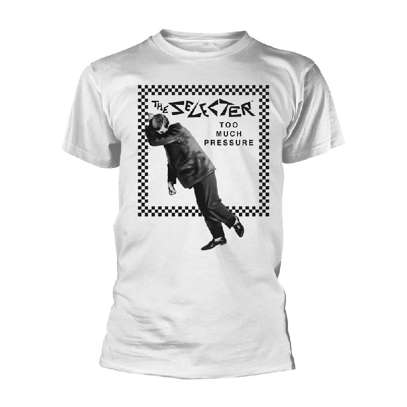 The Selecter Unisex T-shirt: Too Much Pressure Beaded Sequined Faux Fur