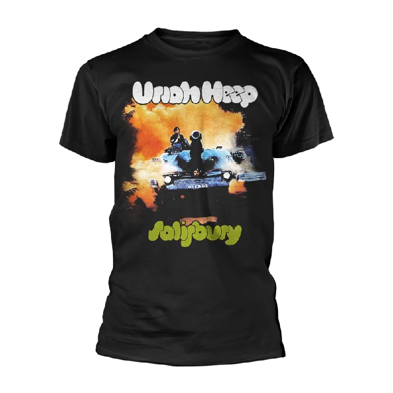 Uriah Heep Unisex T-shirt: Salisbury Graphic Embroidered Appliqued
