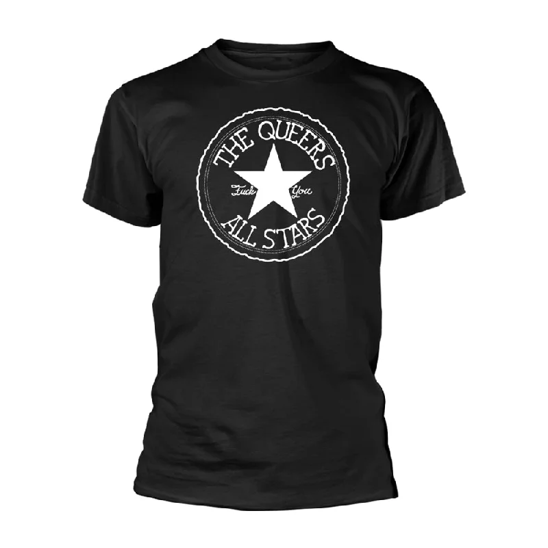 The Queers Unisex T-shirt: All Stars (Black) Polka Dot Checkered Tartan