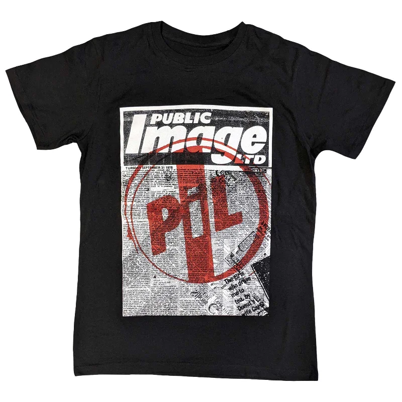 PIL (Public Image Ltd) | Official Band T-Shirt | Poster Beaded Sequined Faux Fur