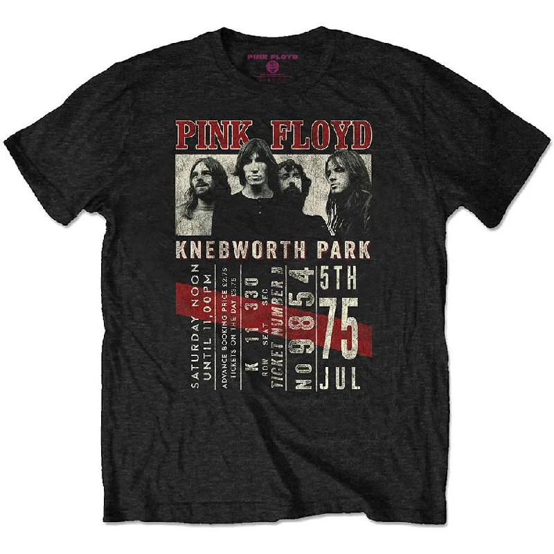 Pink Floyd Eco-T-Shirt: Knebworth '75 Welt Pockets Slit Pockets