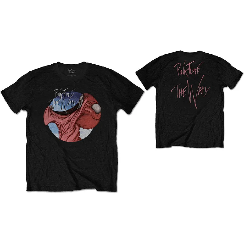 Pink Floyd | Official Band T-Shirt | The Wall Swallow with Back Print Front Pockets Side Pockets Patch Pockets Pink Floyd | Official Band T-Shirt | The Wall Swallow with Back Print Front Pockets Side Pockets Patch Pockets