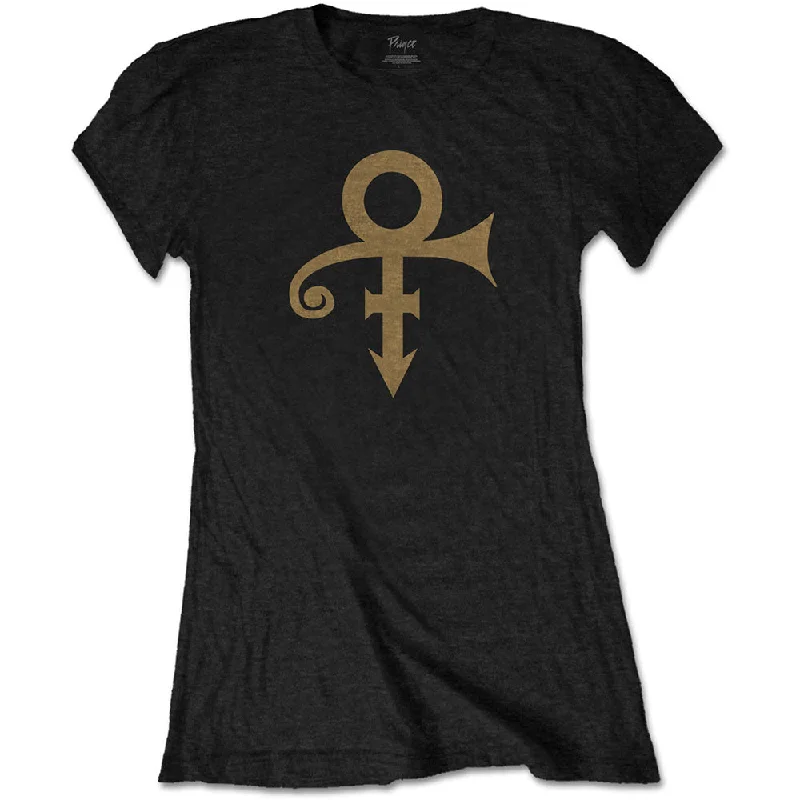 Prince Ladies T-Shirt: Symbol Terry Blend Velvet Blend Canvas Blend